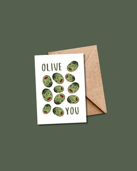 Olive You Card