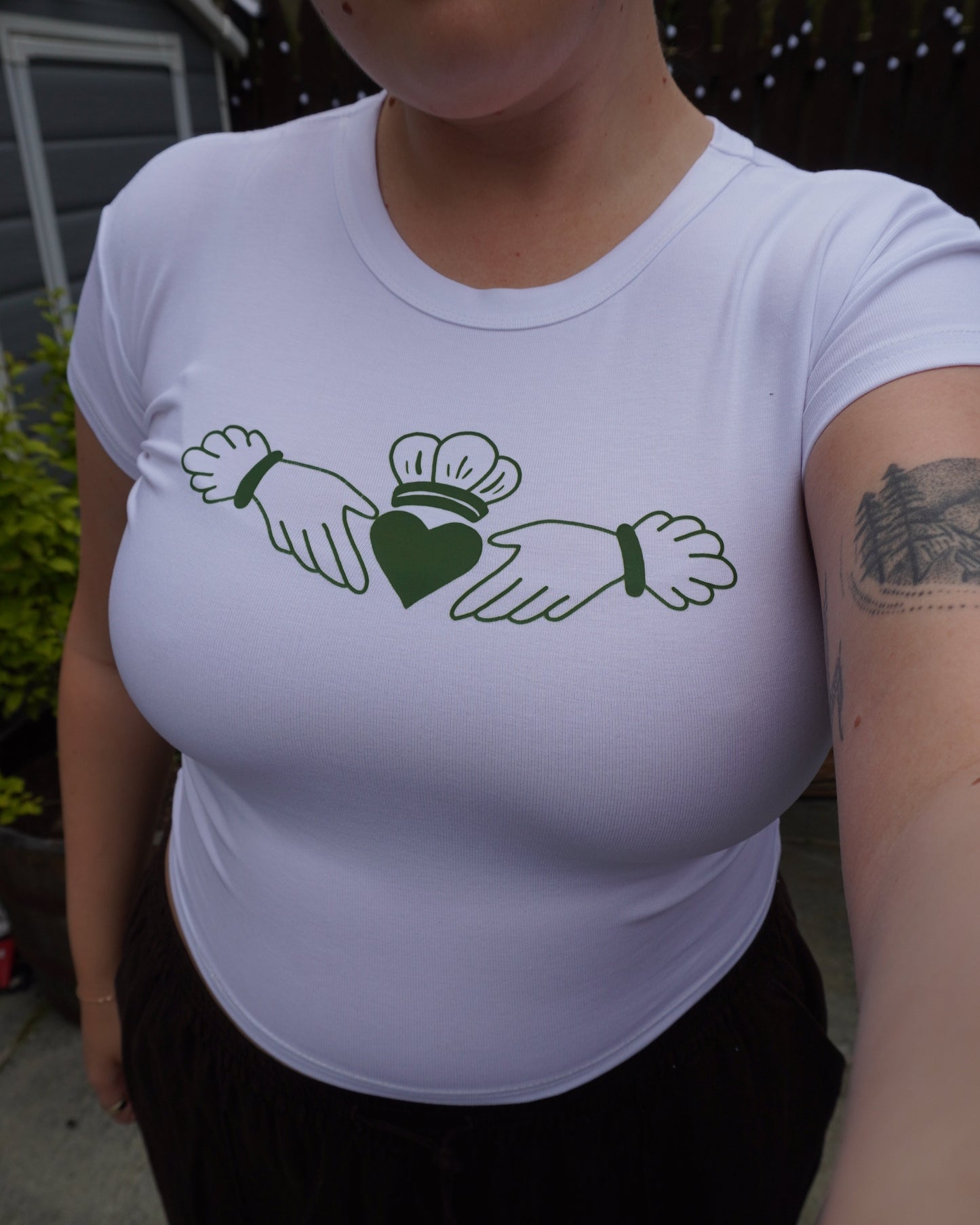 Claddagh 'Baby Tee' Fitted T-Shirt