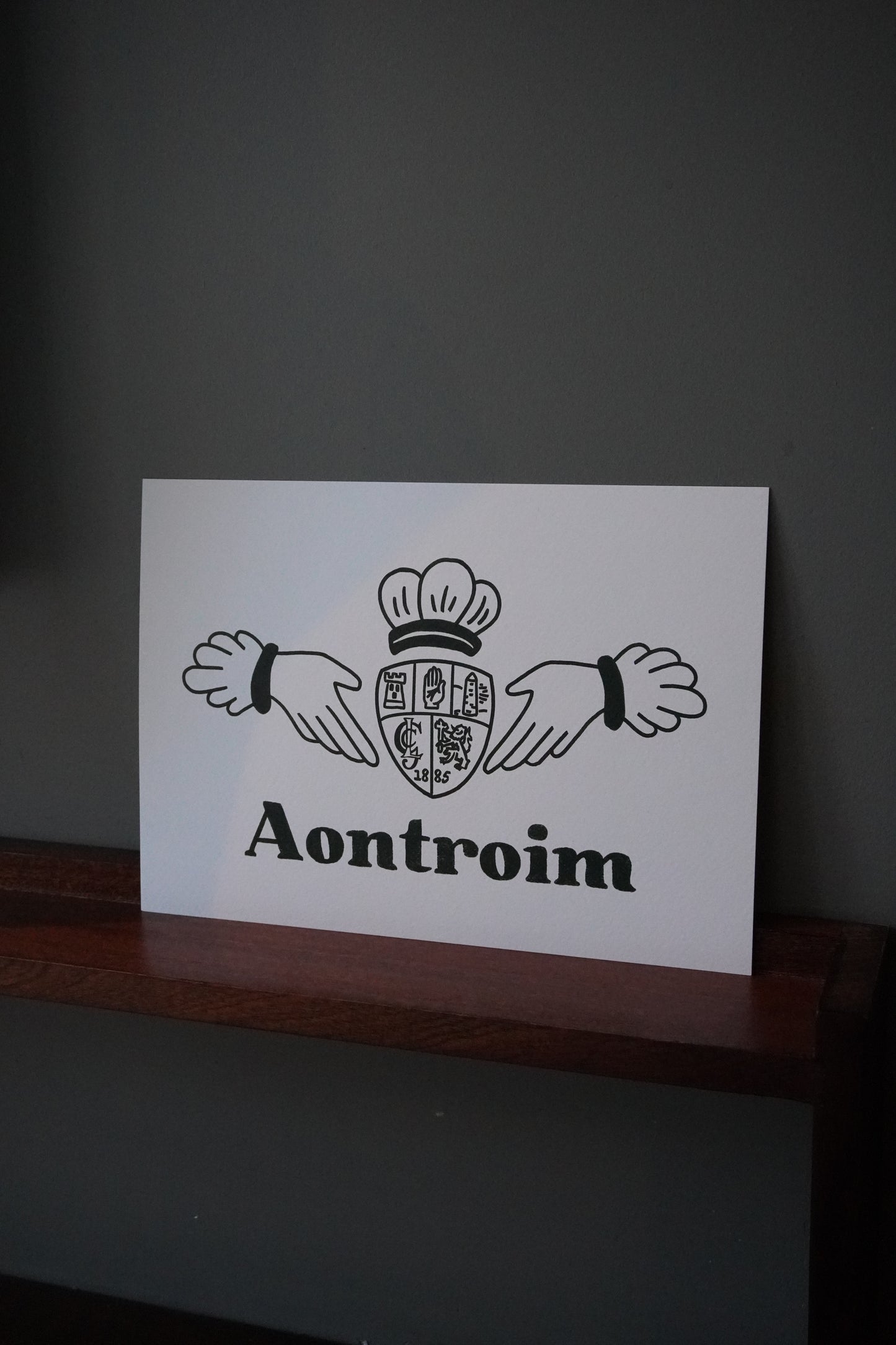 Antrim County Claddagh Print