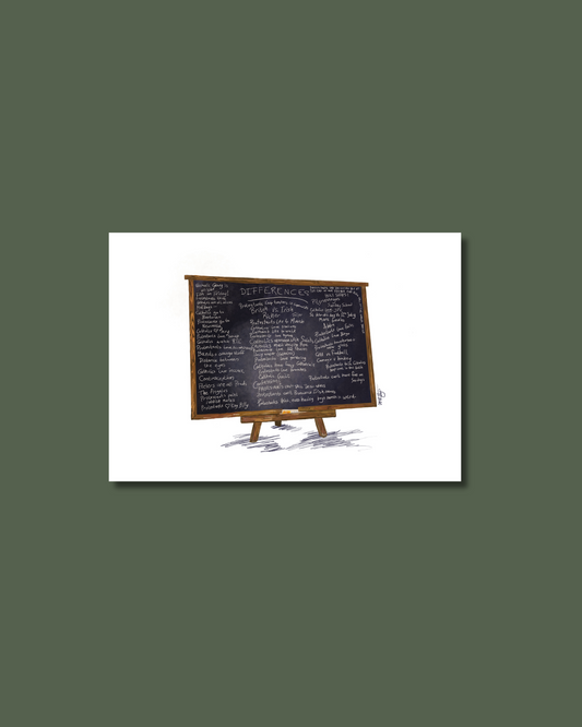Derry Girls Blackboard Print