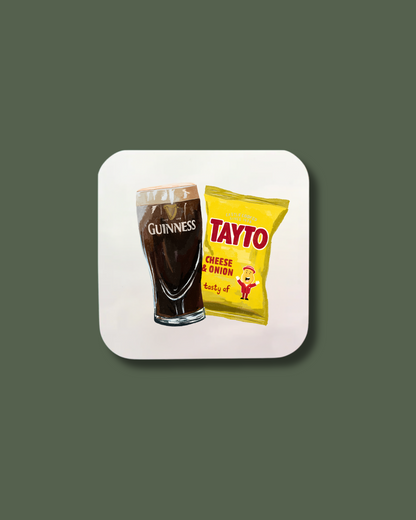 Pint & Tayto Coaster