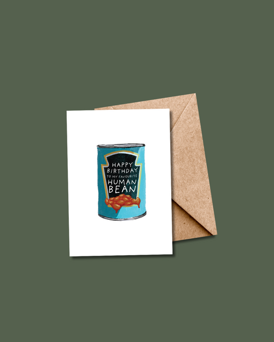 Beans Birthday Card