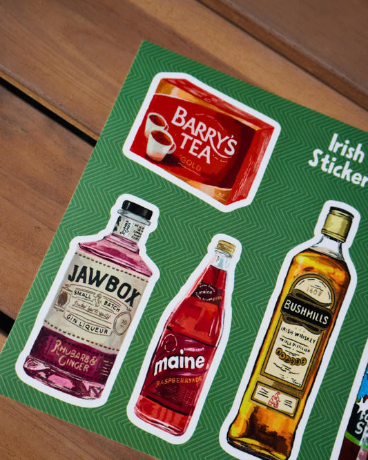 Irish Drinks Sticker Sheet