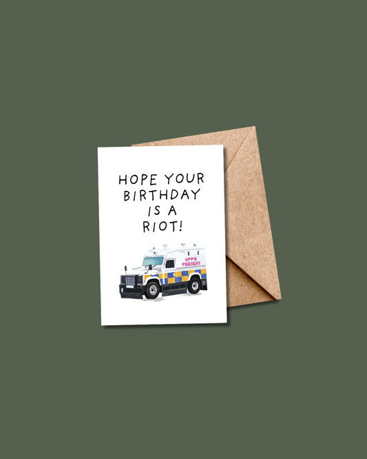 Riot Birthday PSNI Card