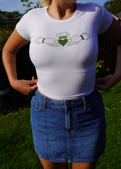 Claddagh 'Baby Tee' Fitted T-Shirt