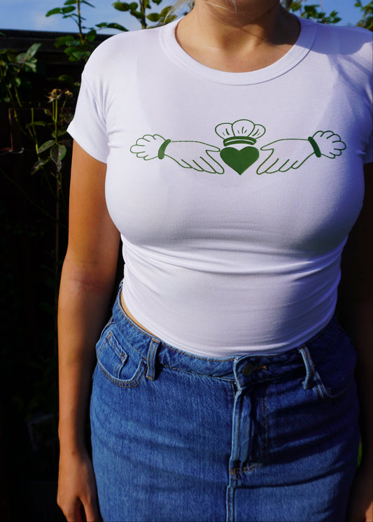 Claddagh 'Baby Tee' Fitted T-Shirt