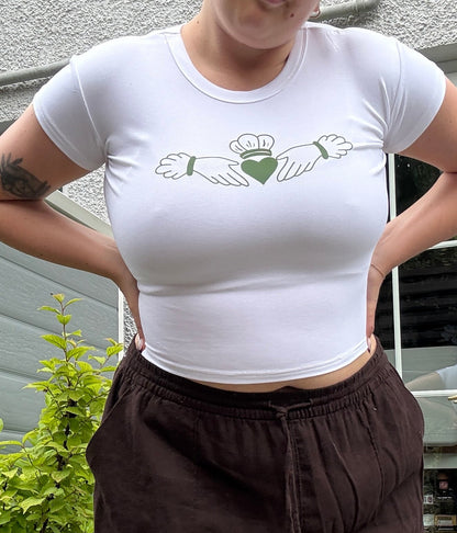 Claddagh 'Baby Tee' Fitted T-Shirt