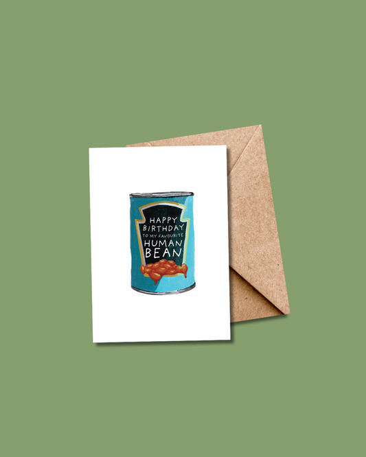 Beans Birthday Card