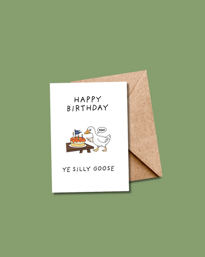 Silly Goose Birthday Card