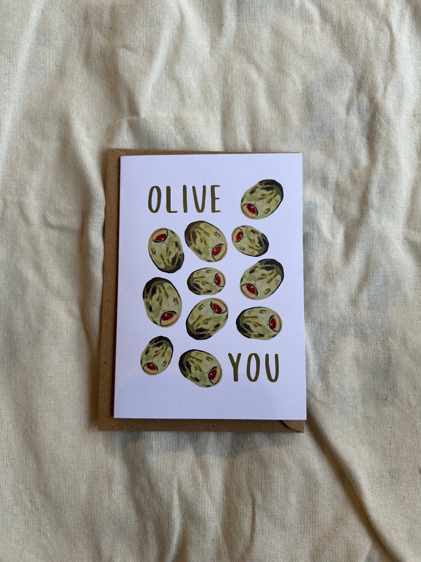 Olive You Card