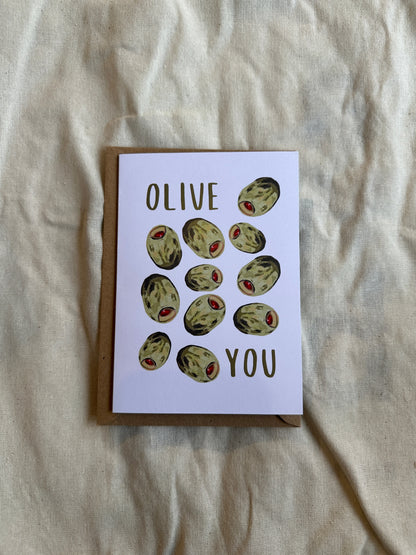 Olive You Card
