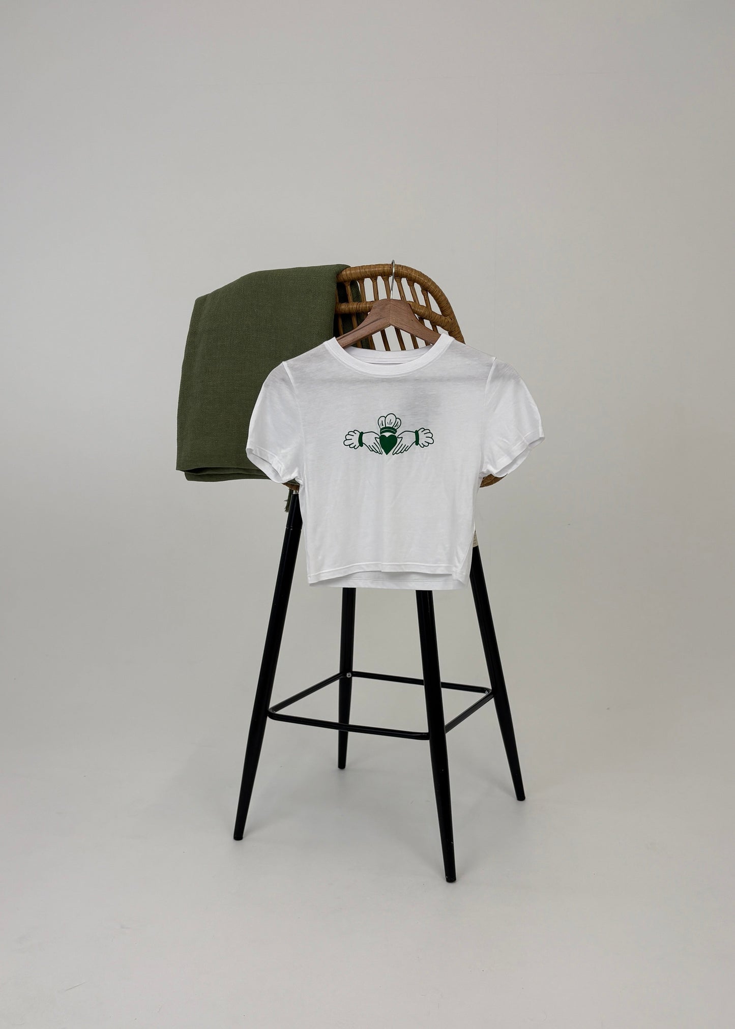 Claddagh Cropped Baby Tee