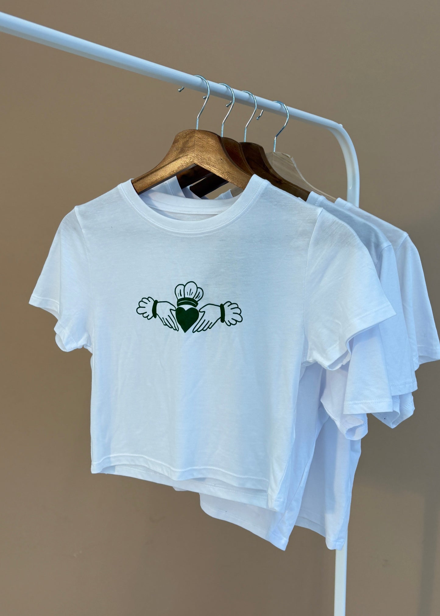 Claddagh Cropped Baby Tee