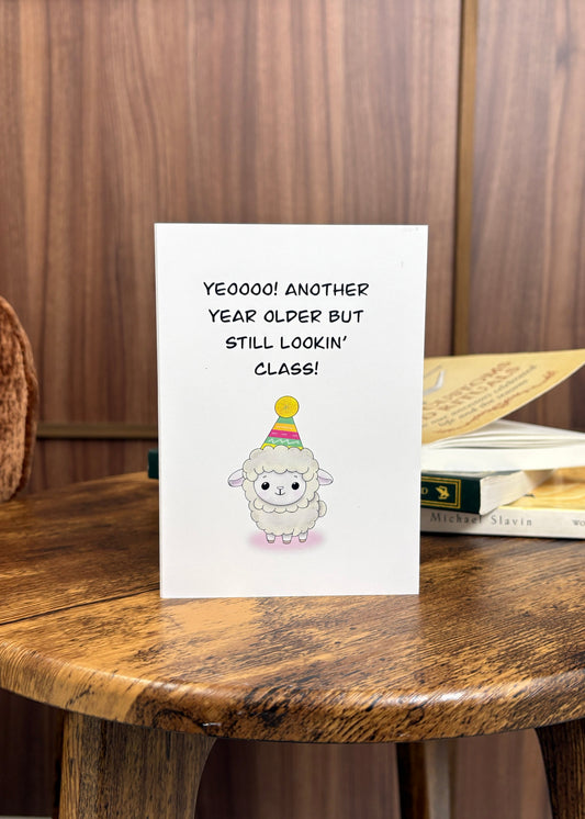 Still Lookin' Class Sheep Birthday Card