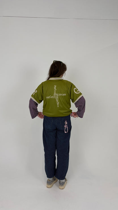 Claddagh Retro Oversized Style Football Jersey