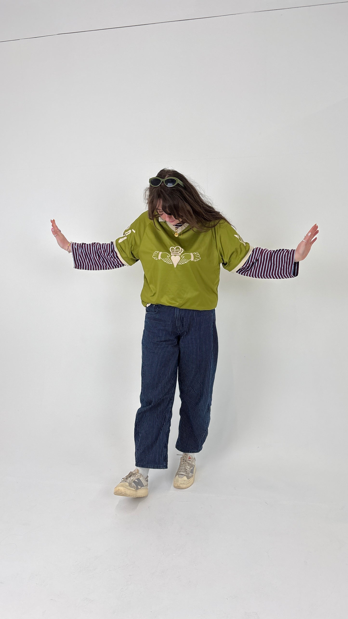 Claddagh Retro Oversized Style Football Jersey