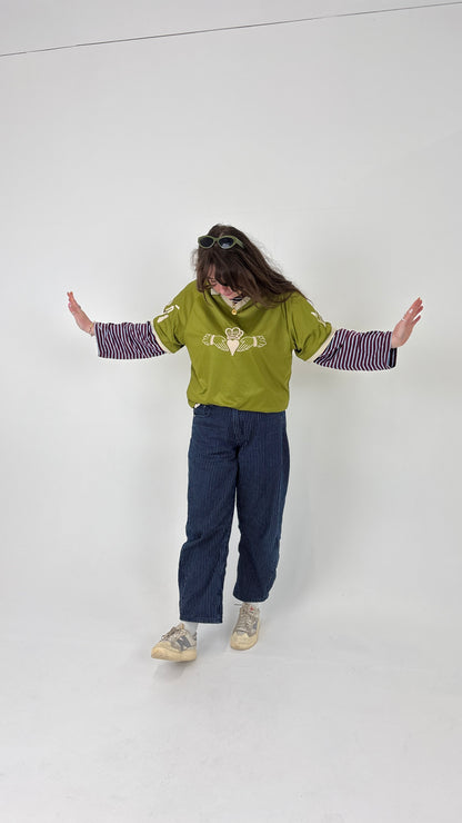 Claddagh Retro Oversized Style Football Jersey