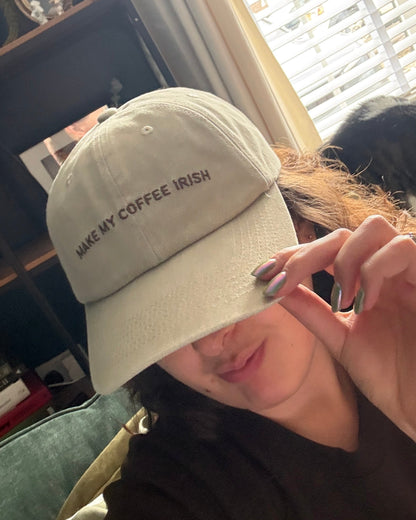 Make My Coffee Irish Cap