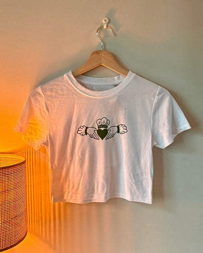 Claddagh Cropped Baby Tee