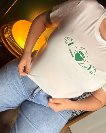 Claddagh Cropped Baby Tee