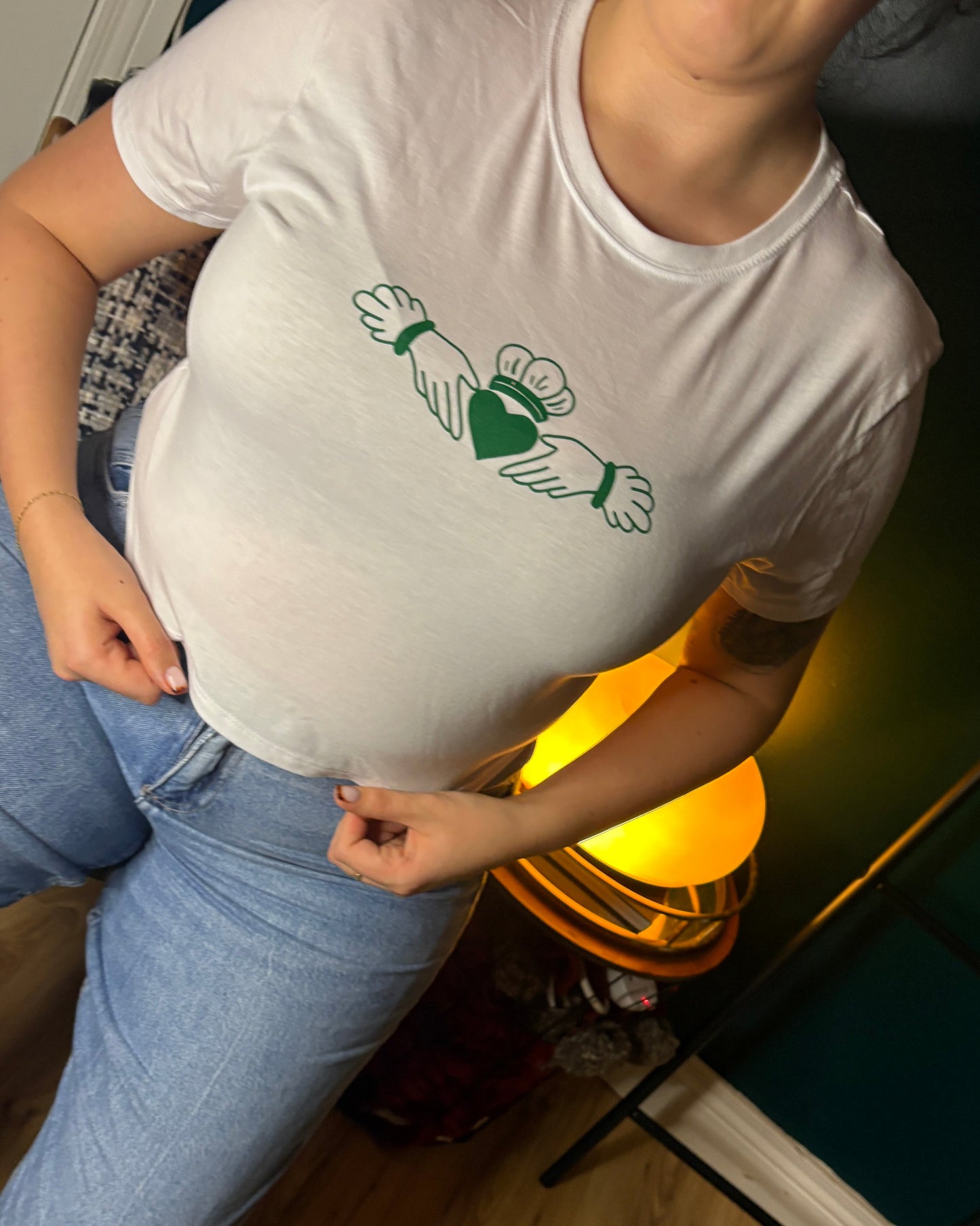 Claddagh Cropped Baby Tee