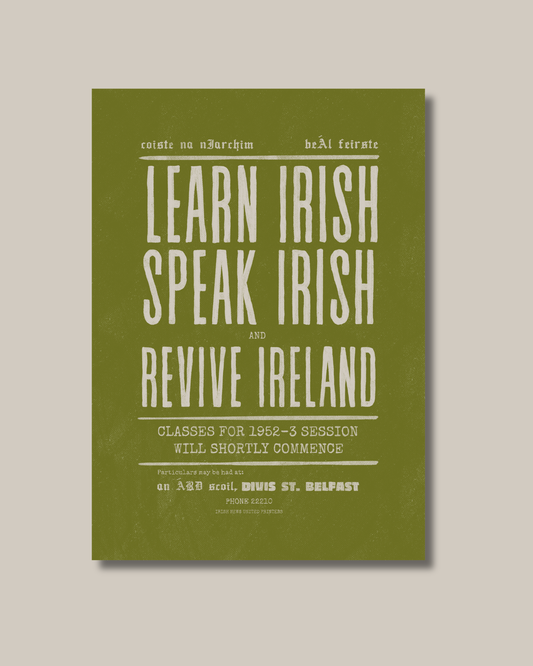 Speak Irish | Charity Art Print