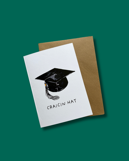 Craicin Hat Graduation Card