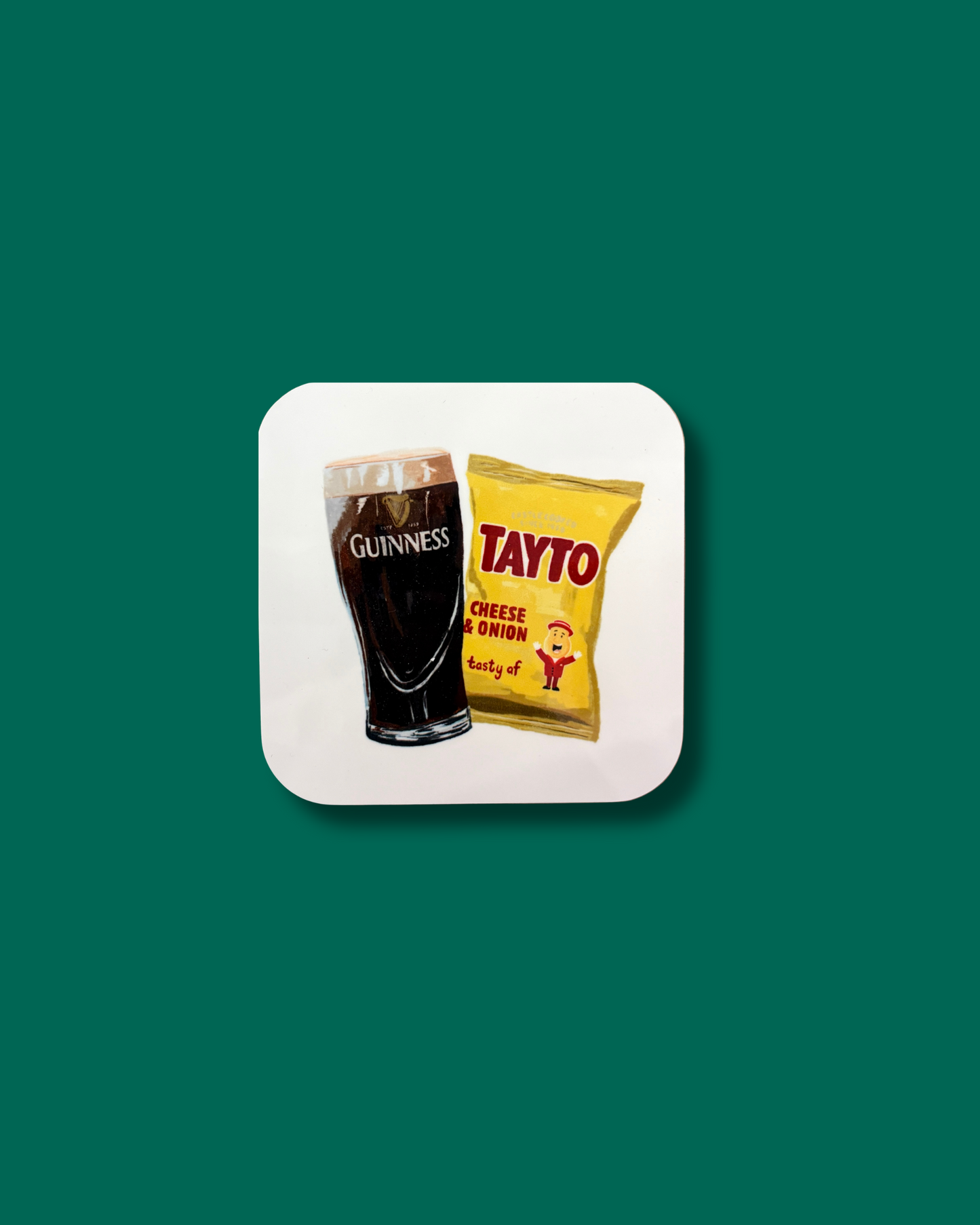Pint & Tayto Coaster