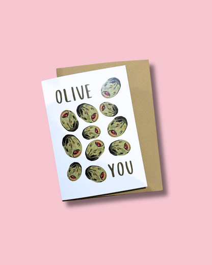 Olive You Card