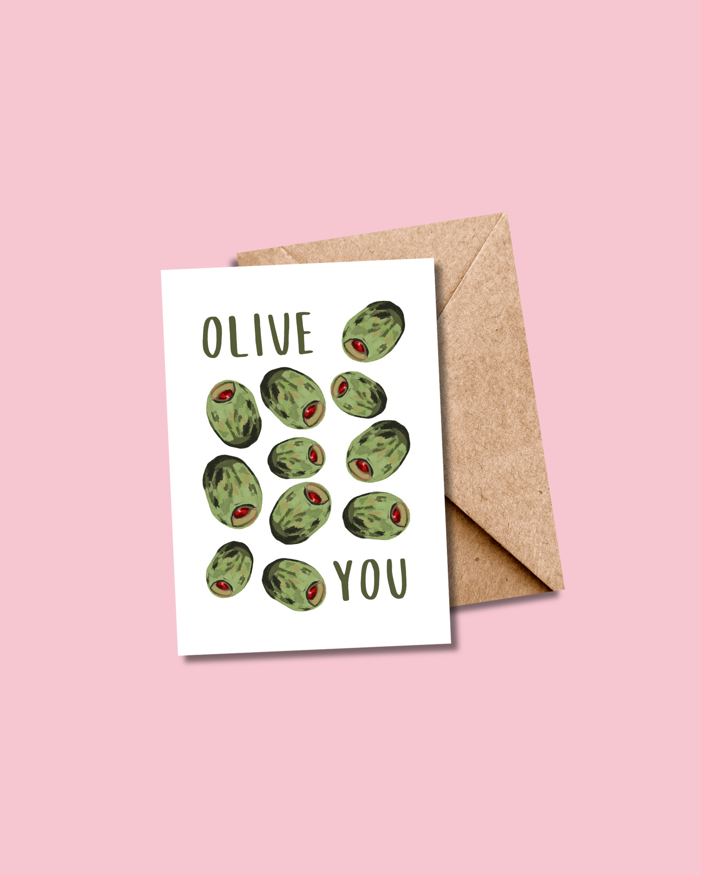 Olive You Card