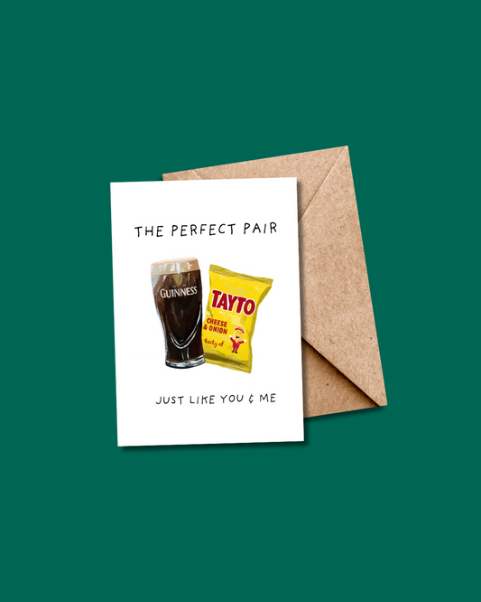 The Perfect Pair | Pint & Tayto Card